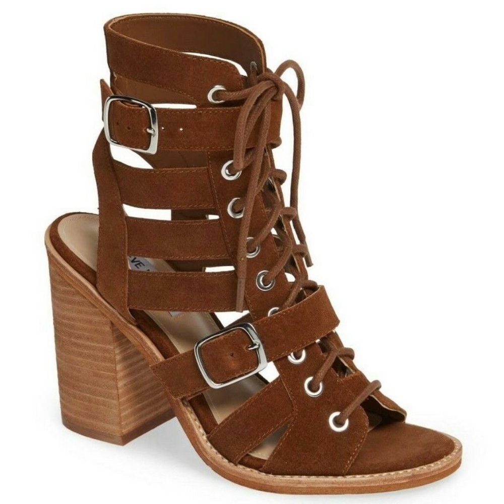 Light brown Steve Madden Block Heel Sandal